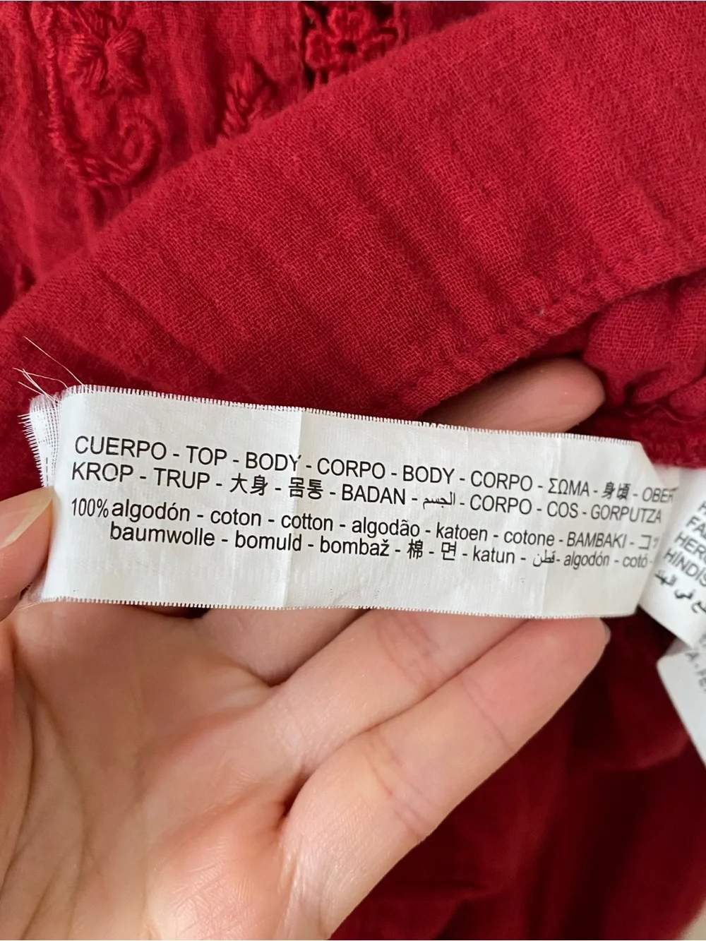 Zara cropped neck
